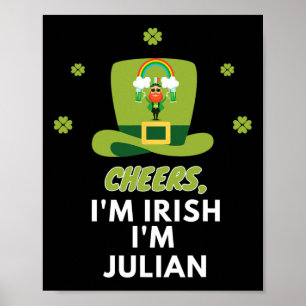 Skål jag är irländare jag är Julian Poster