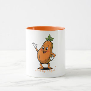 Skål Kompis Glad Papaya Mugg