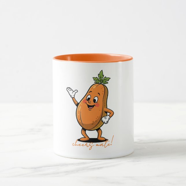 Skål Kompis Glad Papaya Mugg (Center)