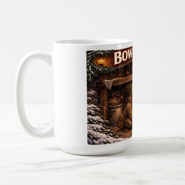 Skål Lickare Isländsk Jul Pojke Kaffemugg (Vänster)