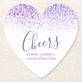 Skål lila modern konst vattenfärgspunkter underlägg papper