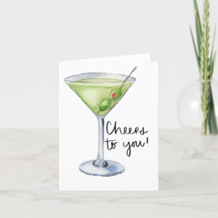 Skål! Martini! Tack Kort