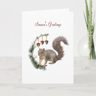 Skål med Acorn Swag-Helgdag-kort Kort
