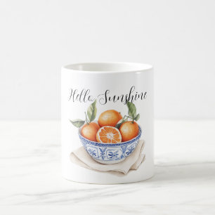 Skål med apelsiner Siciliansk sommar Hello Sunshin Kaffemugg