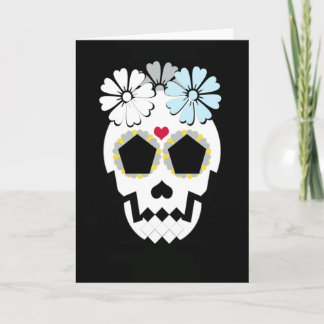 Skal med blomstergratulationskort kort