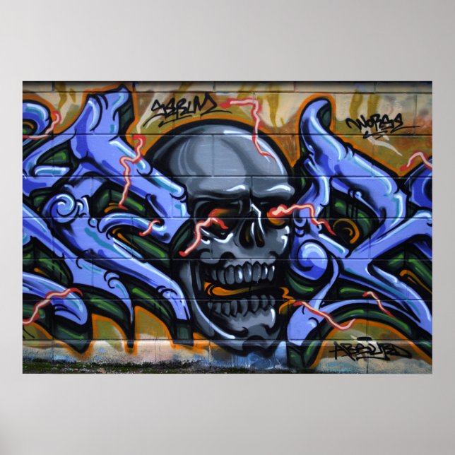 Skal med brinnande Öga Poster (Framsidan)