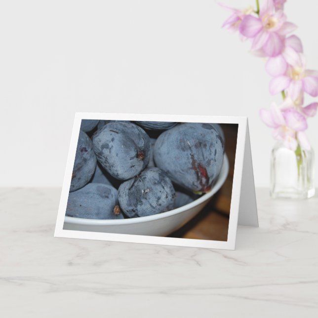 Skål med fikonfrukt kort (Orkide)