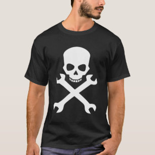 Skal med genomskurna lyft för mekaniska och redska t shirt