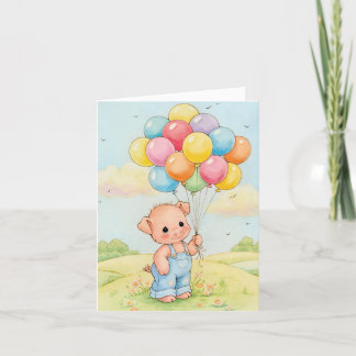 Skål med glädje på födelsedagskort tack kort