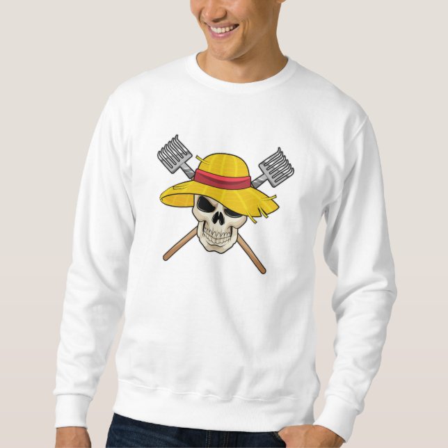 Skal med Hat som Farmer med kummel Lång Ärmad Tröja (Framsida)