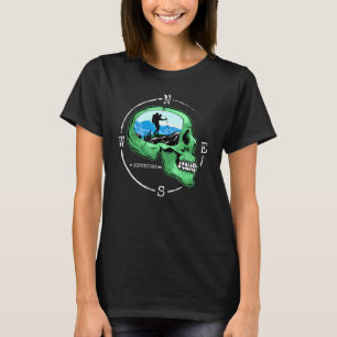 Skal med Hiki (Hike Compass Hiker) utomhus T Shirt