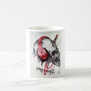 Skal med hörlurarnas design kaffemugg