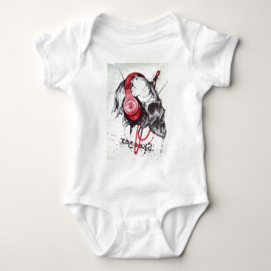 Skal med hörlurarnas design t-shirt