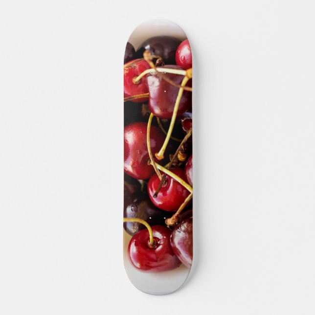 skål med körsbär mini skateboard bräda 18,5 cm (Framsida)