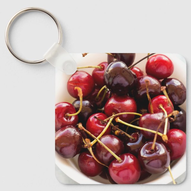 skål med körsbär nyckelring (Framsida)