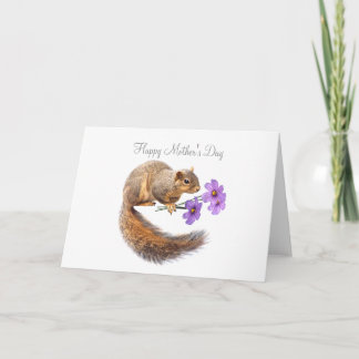 Skål med Lila blommor Mors dag-kort Kort