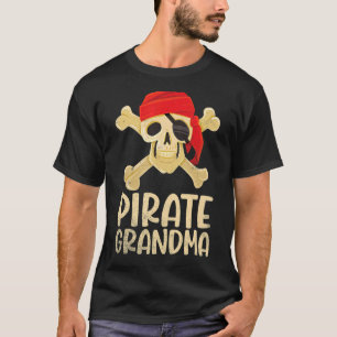 Skål med Red Scarf Pirat Grandma Lycklig till mig T Shirt