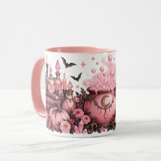 Skål med Rosa Häxgryta & Trolldrycksflaskor för Ha Mugg