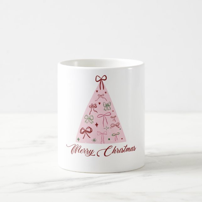 Skål med rosa julgran kaffemugg (Center)