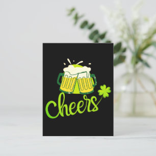 Skål med Shamrock - St. Patrick's Day Helg Vykort