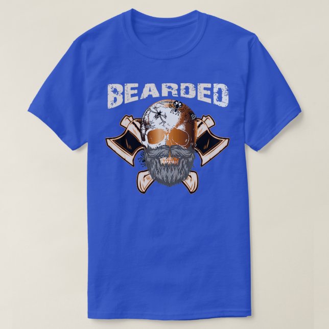 Skal med skal av skägret Pirat med skäggsdesign T Shirt (Design framsida)