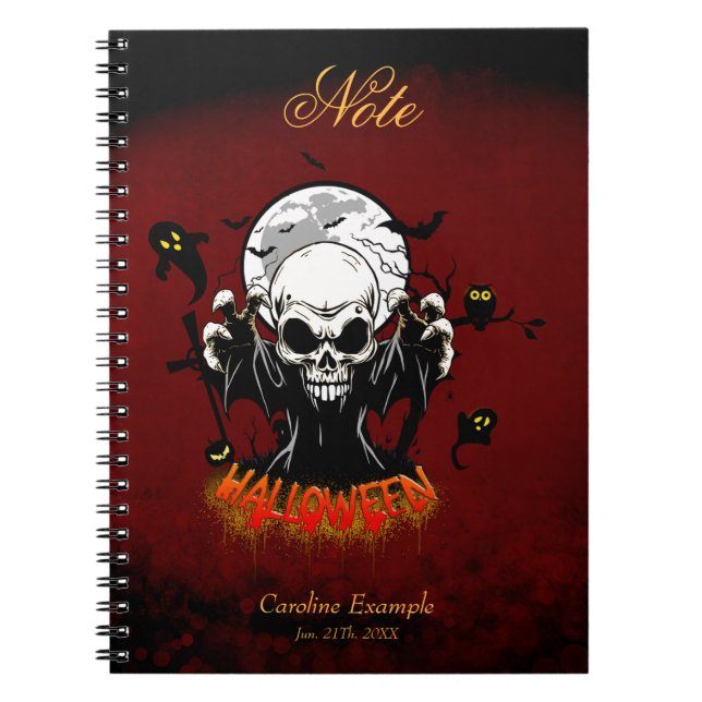 Skål med vassa, farliga tänder anteckningsbok (Framsidan)