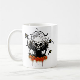 Skål med vassa, farliga tänder kaffemugg