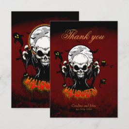 Skål med vassa, farliga tänder tack kort