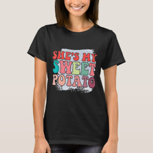 Skål min sötpotatis i Yam Thanksgiving par T Shirt