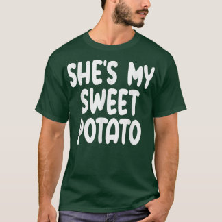 Skål min sötpotatis jag Yam Matching Par tack T Shirt