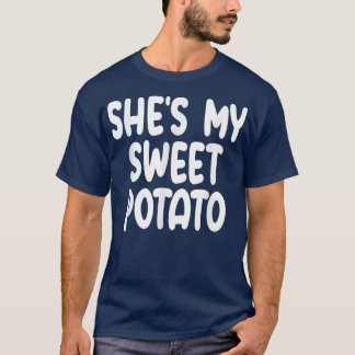 Skål min sötpotatis jag Yam Matching Par tack T Shirt