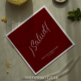 ¡Skål! Mörkröd Minimalistisk Cocktail för Alla Til Pappersservett