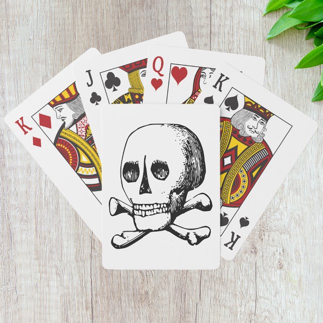 Skal- och benuppspelningskort casinokort (Skapare uppladdad)