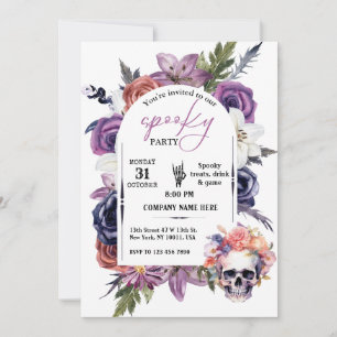 Skal och Blommigt design för mindre företag, Hallo Inbjudningar