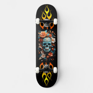 Skal och blommor, brand, hastighet, Skateboard