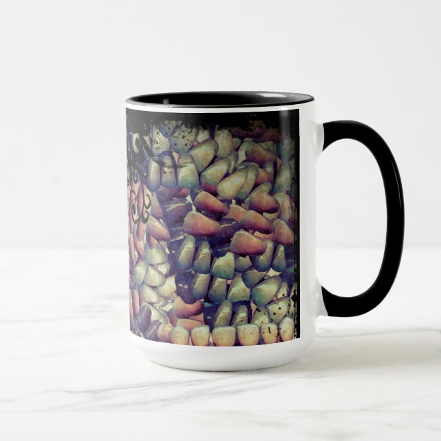 Skal- och fake-tandbilsscenen mugg (Höger)