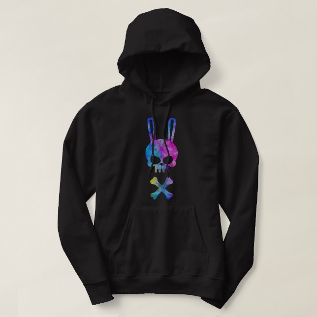 Skal och korsben Dabbit Horror Bunny Hoodie (Design framsida)