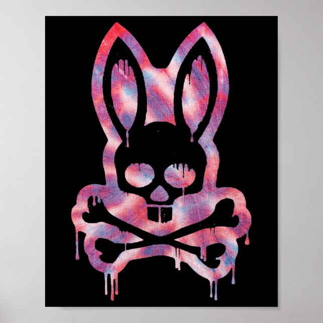 Skal och korsben Dabbit Horror Bunny Poster (Framsidan)