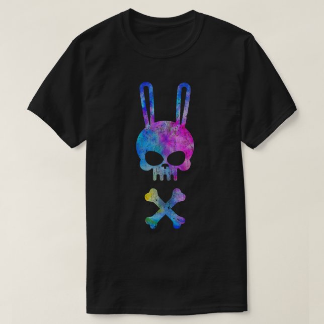 Skal och korsben Dabbit Horror Bunny T Shirt (Design framsida)