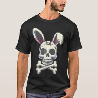 Skal och korsben Dabbit Horror Bunny T Shirt