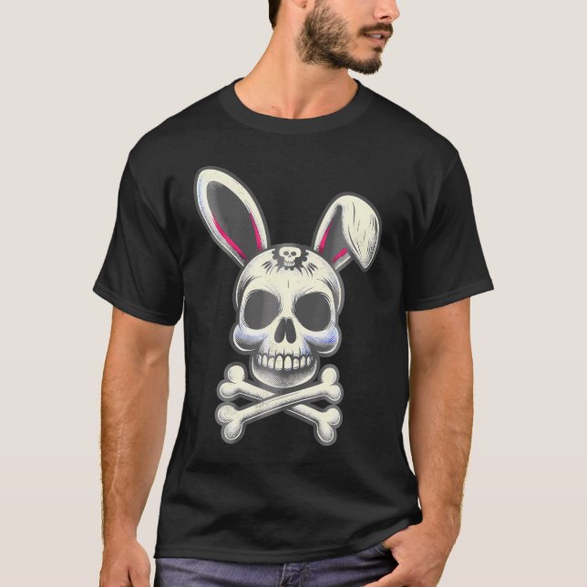 Skal och korsben Dabbit Horror Bunny T Shirt (Framsida)