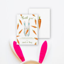 Skål och morötter, babydusch - tack