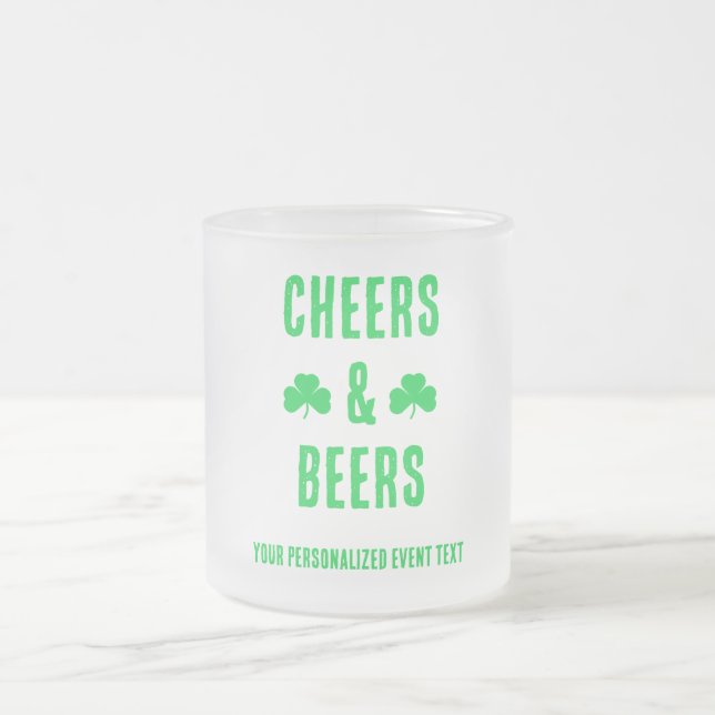 Skål och öl fest evenemang frostad glasmugg (Center)
