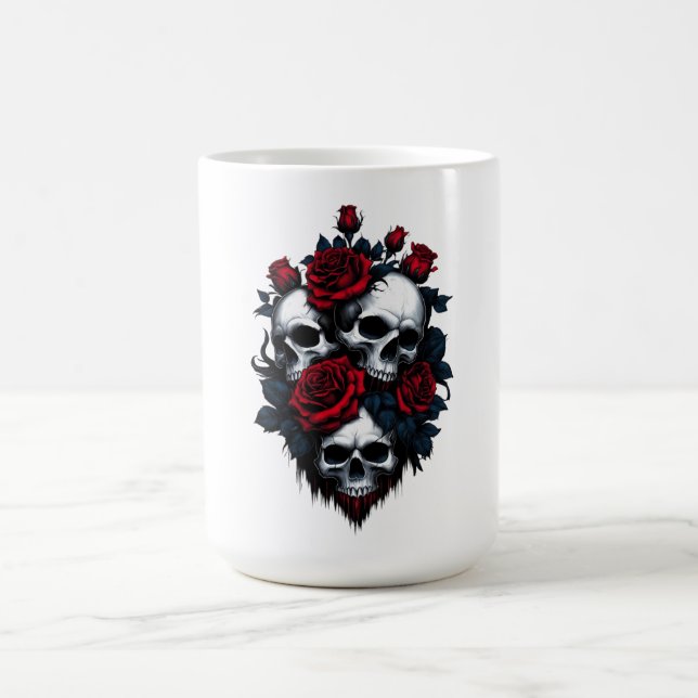 Skal och Ro: Design för gotisk Blommigt Kaffemugg (Center)