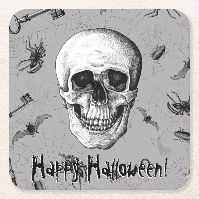 Skal och spindlar underlägg papper kvadrat (Framsidan)