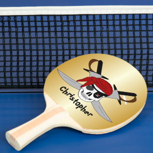 Skal- och svärd-design pingisracket