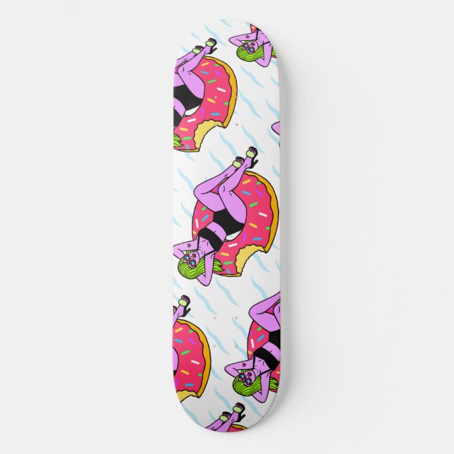 skal- och tarmdäck skateboard bräda 21,5 cm (Framsida)