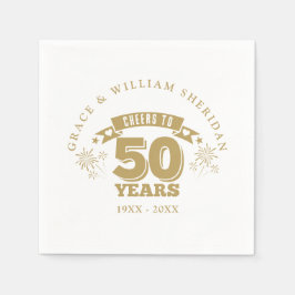 Skål på 50-års bröllopsdag pappersservett
