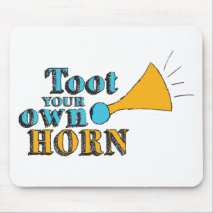 Skål på din egen horn-inspirationskonst musmatta