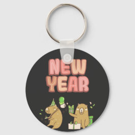 Skål på en ny start! nyckelring